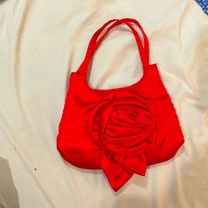 Rose Satin Handbag